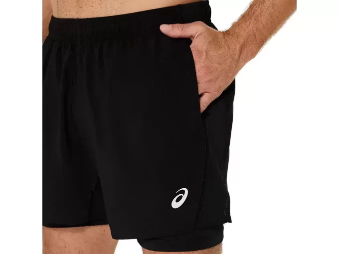 ASICS SILVER 2N1 5IN SHORT ASICS SILVER 2N1 5IN SHORT