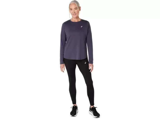ASICS SILVER LONG SLEEVE TOP ASICS SILVER LONG SLEEVE TOP