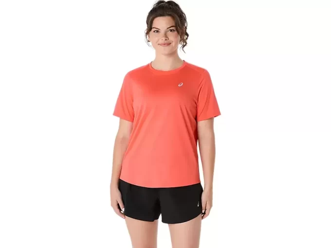 ASICS SILVER SHORT SLEEVE TOP ASICS SILVER SHORT SLEEVE TOP
