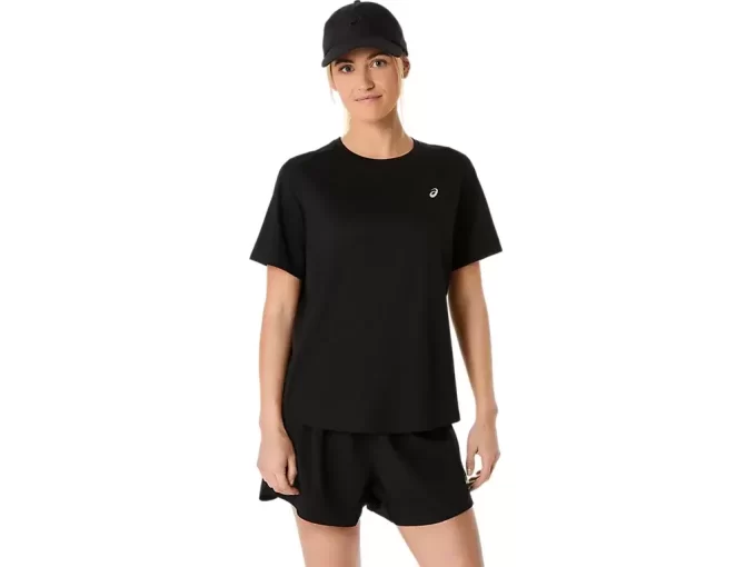 ASICS SILVER SHORT SLEEVE TOP ASICS SILVER SHORT SLEEVE TOP
