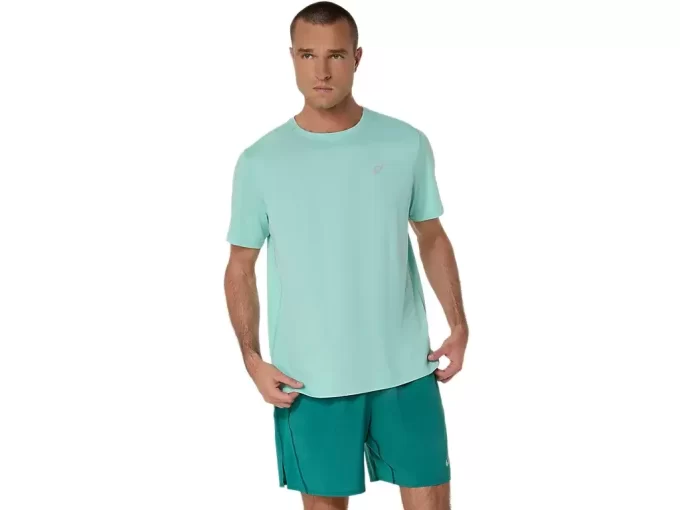 ASICS SILVER SHORT SLEEVE TOP ASICS SILVER SHORT SLEEVE TOP