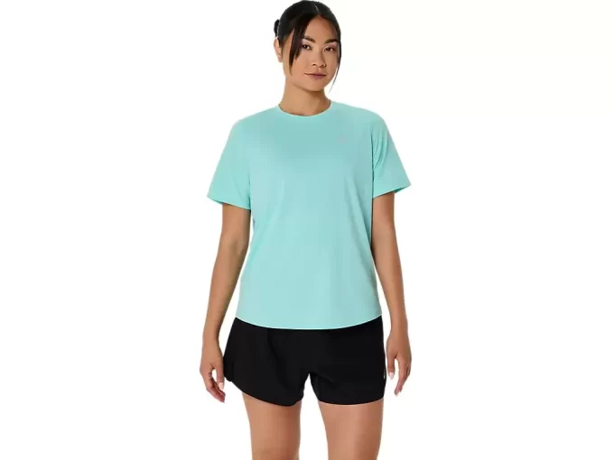 ASICS SILVER SHORT SLEEVE TOP ASICS SILVER SHORT SLEEVE TOP