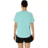 ASICS SILVER SHORT SLEEVE TOP ASICS SILVER SHORT SLEEVE TOP