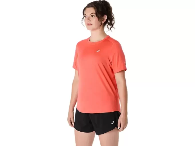 ASICS SILVER SHORT SLEEVE TOP ASICS SILVER SHORT SLEEVE TOP