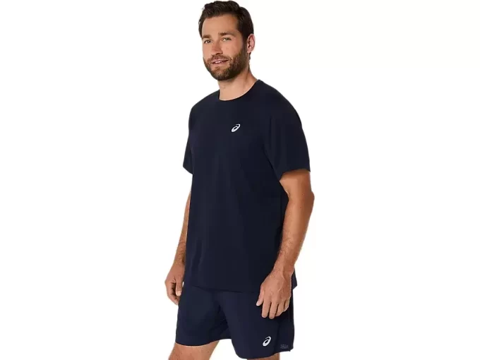 ASICS SILVER SHORT SLEEVE TOP ASICS SILVER SHORT SLEEVE TOP