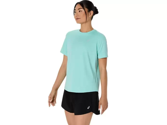ASICS SILVER SHORT SLEEVE TOP ASICS SILVER SHORT SLEEVE TOP