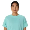 ASICS SILVER SHORT SLEEVE TOP ASICS SILVER SHORT SLEEVE TOP