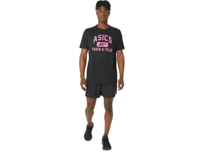 ASICS UNISEX TRACK AND FIELD GRAPHIC TEE ASICS UNISEX TRACK AND FIELD GRAPHIC TEE
