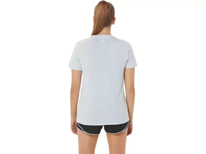 ASICS WOMEN’S HIBISCUS SLOGAN CREW ASICS WOMEN’S HIBISCUS SLOGAN CREW
