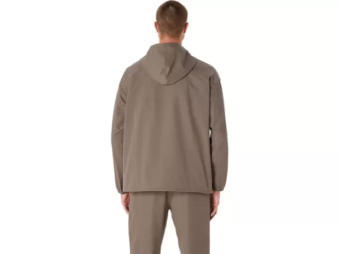 DOUBLE WEAVE RELAXED PULL OVER JACKET DOUBLE WEAVE RELAXED PULL OVER JACKET