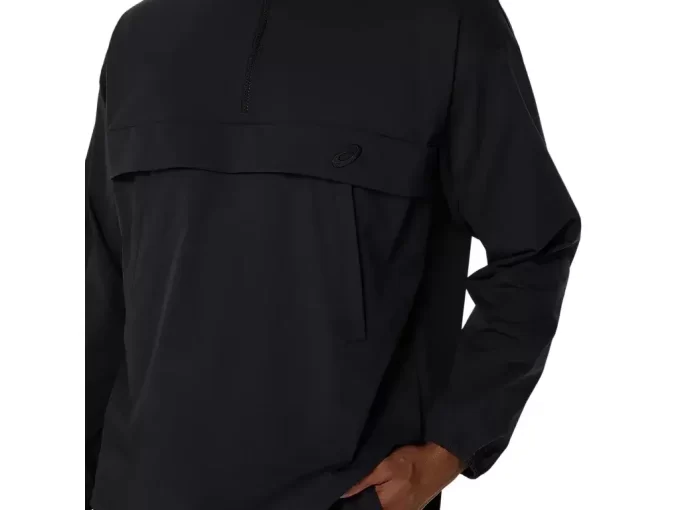 DOUBLE WEAVE RELAXED PULL OVER JACKET DOUBLE WEAVE RELAXED PULL OVER JACKET