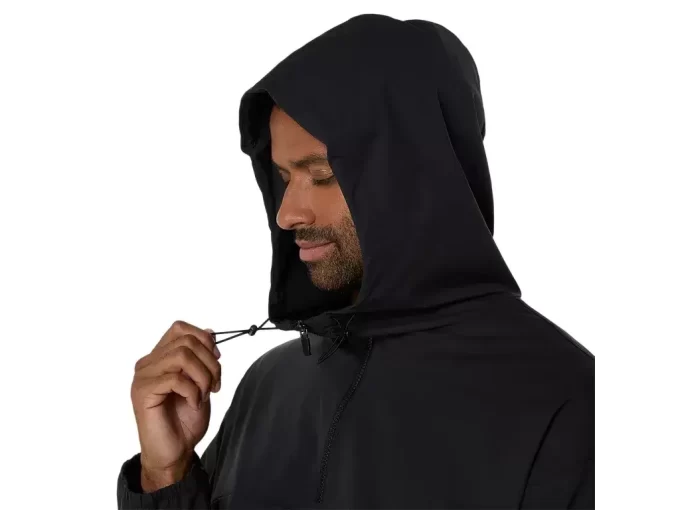 DOUBLE WEAVE RELAXED PULL OVER JACKET DOUBLE WEAVE RELAXED PULL OVER JACKET