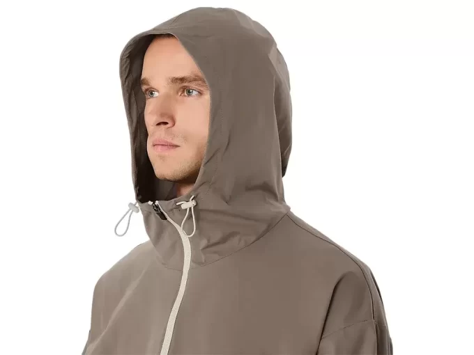 DOUBLE WEAVE RELAXED PULL OVER JACKET DOUBLE WEAVE RELAXED PULL OVER JACKET