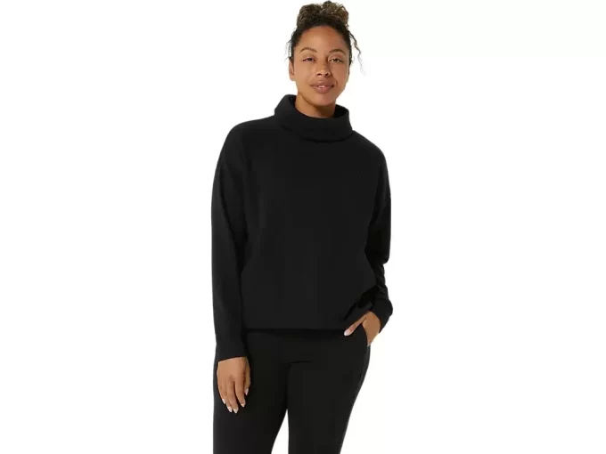 FRENCH TERRY HIGH NECK TOP FRENCH TERRY HIGH NECK TOP