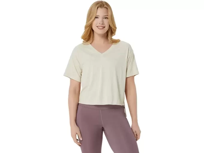 NAGINO FLEX HEATHER SHORT SLEEVE TOP NAGINO FLEX HEATHER SHORT SLEEVE TOP