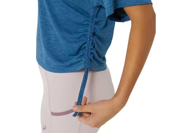 NAGINO FLEX HEATHER SHORT SLEEVE TOP