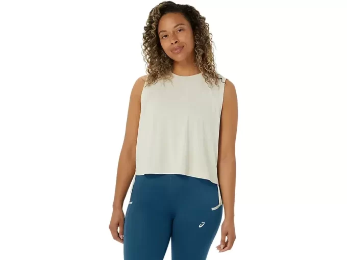 NAGINO FLEX HEATHER SLEEVELESS TOP