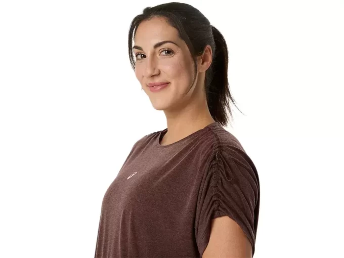 NAGINO RUN ADJUSTABLE SHORT SLEEVE TOP NAGINO RUN ADJUSTABLE SHORT SLEEVE TOP