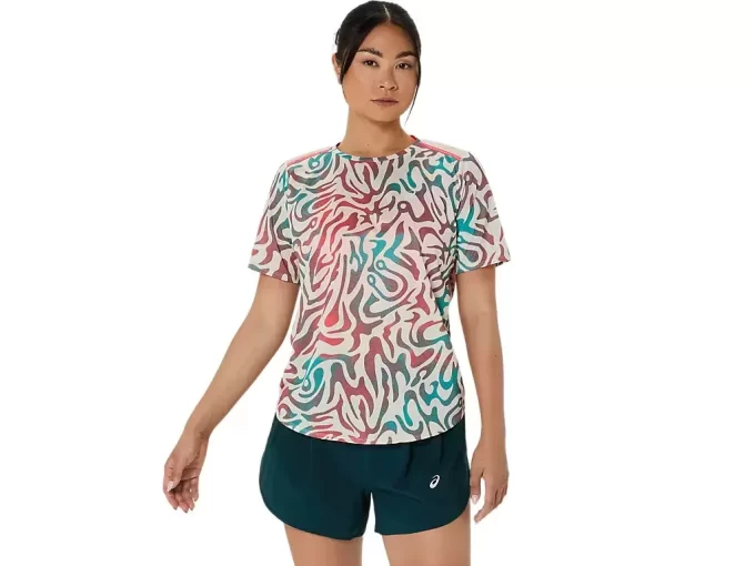 ROAD ALL OVER PRINT SHORT SLEEVE TOP ROAD ALL OVER PRINT SHORT SLEEVE TOP
