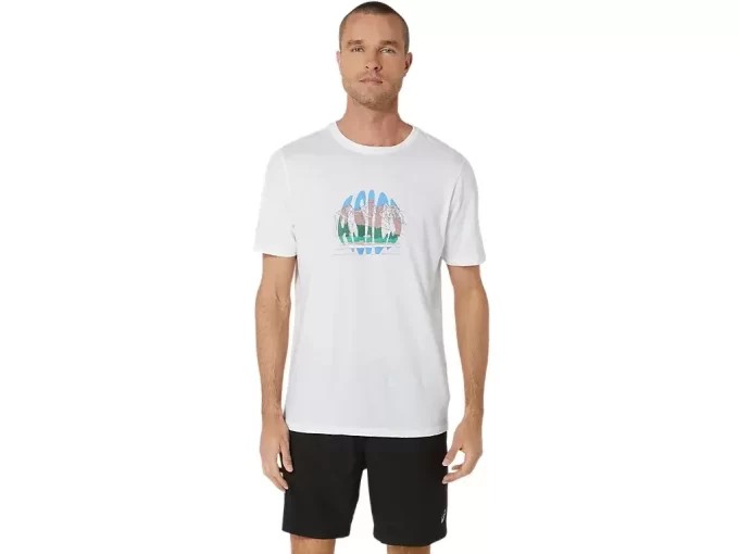 UNISEX ASICS CELEBRATE OUR HOME SHORT SLEEVE TEE UNISEX ASICS CELEBRATE OUR HOME SHORT SLEEVE TEE