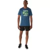 UNISEX ASICS RUN OUTSIDE CLUB SHORT SLEEVE TEE UNISEX ASICS RUN OUTSIDE CLUB SHORT SLEEVE TEE