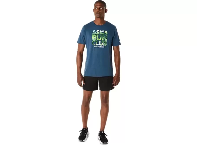 UNISEX ASICS RUN OUTSIDE CLUB SHORT SLEEVE TEE UNISEX ASICS RUN OUTSIDE CLUB SHORT SLEEVE TEE