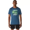 UNISEX ASICS RUN OUTSIDE CLUB SHORT SLEEVE TEE UNISEX ASICS RUN OUTSIDE CLUB SHORT SLEEVE TEE