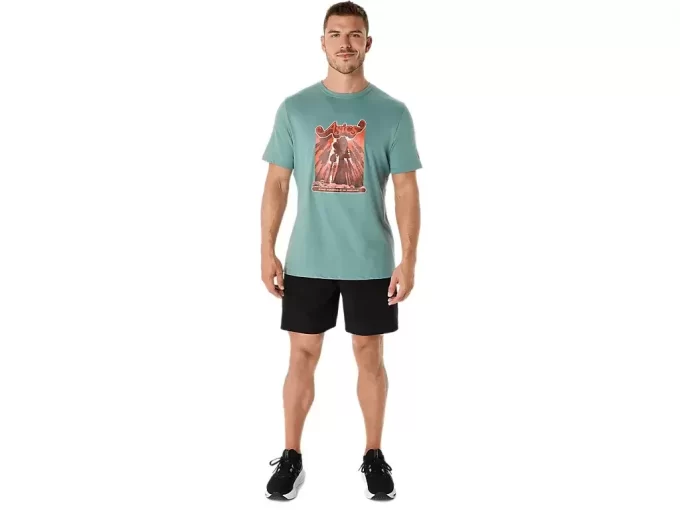UNISEX ASICS WANDER SHORT SLEEVE TEE UNISEX ASICS WANDER SHORT SLEEVE TEE