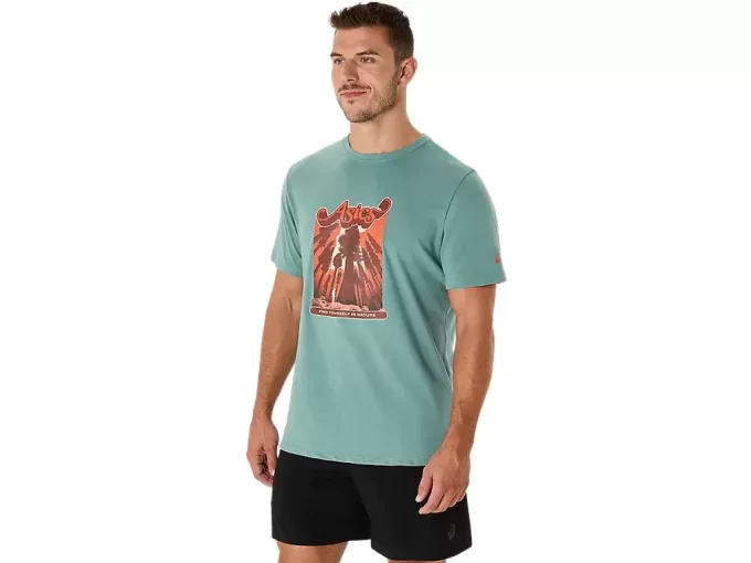 UNISEX ASICS WANDER SHORT SLEEVE TEE UNISEX ASICS WANDER SHORT SLEEVE TEE