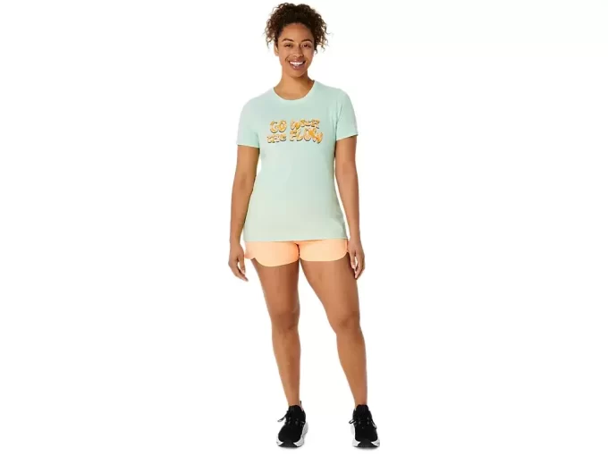 WOMEN’S ASICS BALANCED SHORT SLEEVE TEE WOMEN’S ASICS BALANCED SHORT SLEEVE TEE
