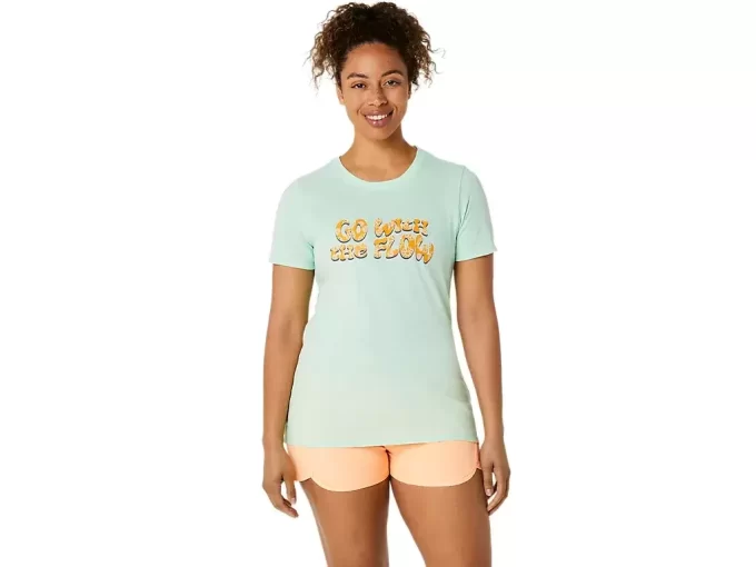 WOMEN’S ASICS BALANCED SHORT SLEEVE TEE WOMEN’S ASICS BALANCED SHORT SLEEVE TEE