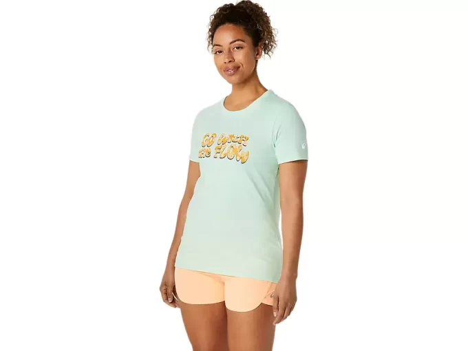 WOMEN’S ASICS BALANCED SHORT SLEEVE TEE WOMEN’S ASICS BALANCED SHORT SLEEVE TEE