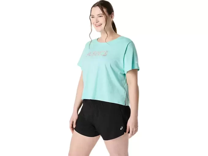 WOMEN’S ASICS DAISY CROP SHORT SLEEVE TOP WOMEN’S ASICS DAISY CROP SHORT SLEEVE TOP