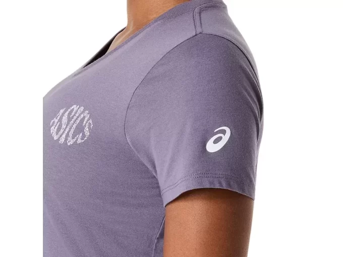 WOMEN’S ASICS NATURE V-NECK SHORT SLEEVE TEE WOMEN’S ASICS NATURE V-NECK SHORT SLEEVE TEE