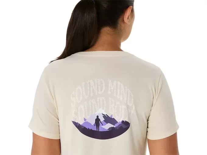 WOMEN’S ASICS NATURE V-NECK SHORT SLEEVE TEE WOMEN’S ASICS NATURE V-NECK SHORT SLEEVE TEE