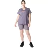 WOMEN’S ASICS STRIPES V-NECK WOMEN’S ASICS STRIPES V-NECK