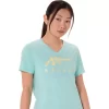 WOMEN’S ASICS STRIPES V-NECK WOMEN’S ASICS STRIPES V-NECK