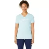 WOMEN’S ASICS STRIPES V-NECK WOMEN’S ASICS STRIPES V-NECK