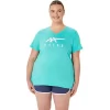 WOMEN’S ASICS STRIPES V-NECK WOMEN’S ASICS STRIPES V-NECK