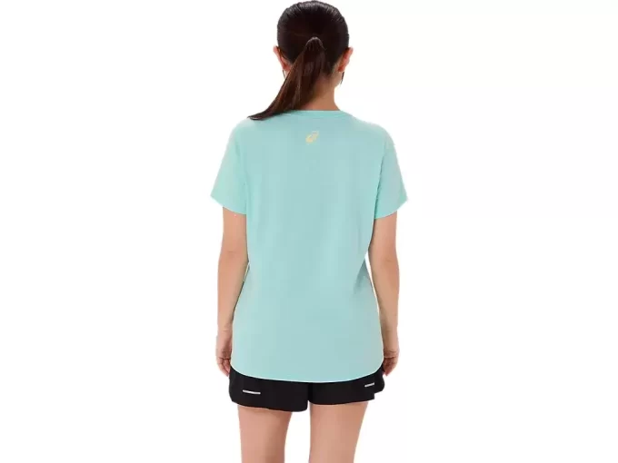 WOMEN’S ASICS STRIPES V-NECK WOMEN’S ASICS STRIPES V-NECK