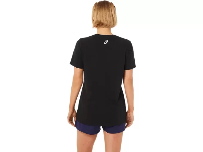 WOMEN’S ASICS STRIPES V-NECK WOMEN’S ASICS STRIPES V-NECK