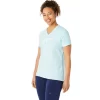 WOMEN’S ASICS STRIPES V-NECK WOMEN’S ASICS STRIPES V-NECK