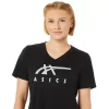 WOMEN’S ASICS STRIPES V-NECK WOMEN’S ASICS STRIPES V-NECK