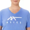 WOMEN’S ASICS STRIPES V-NECK WOMEN’S ASICS STRIPES V-NECK