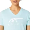 WOMEN’S ASICS STRIPES V-NECK WOMEN’S ASICS STRIPES V-NECK