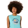 WOMEN’S ASICS SUN IN THE SKY SLOGAN MUSCLE TEE WOMEN’S ASICS SUN IN THE SKY SLOGAN MUSCLE TEE