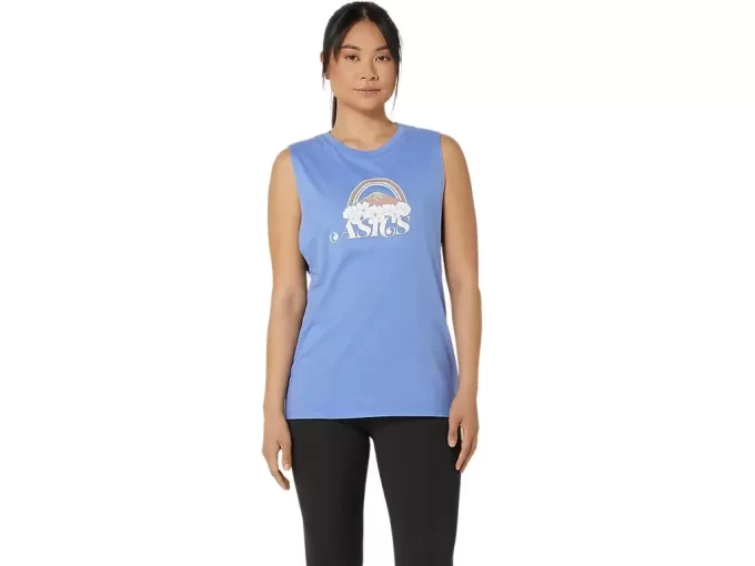 WOMEN’S ASICS YOUR ADVENTURE MUSCLE TEE WOMEN’S ASICS YOUR ADVENTURE MUSCLE TEE