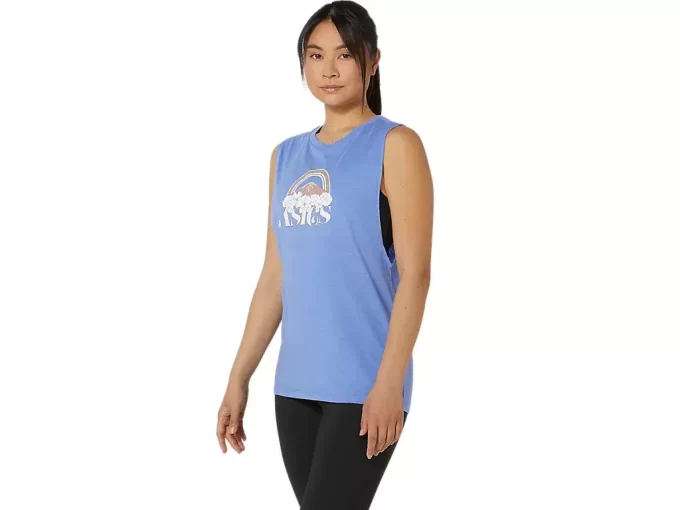 WOMEN’S ASICS YOUR ADVENTURE MUSCLE TEE WOMEN’S ASICS YOUR ADVENTURE MUSCLE TEE