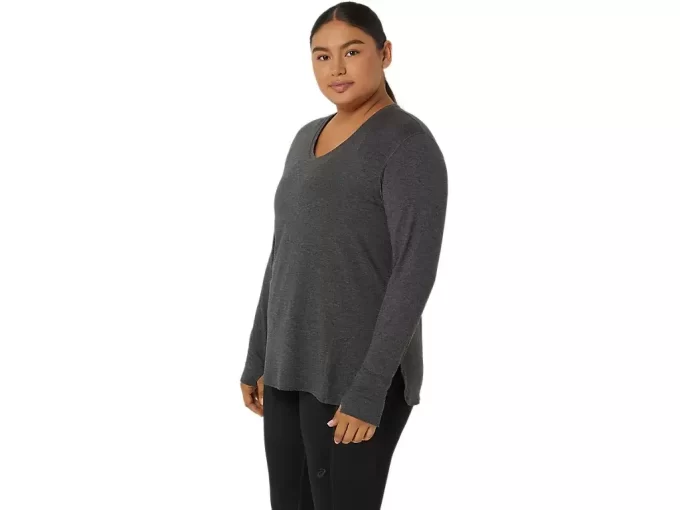 WOMEN’S LONG SLEEVE HEATHER TOP WOMEN’S LONG SLEEVE HEATHER TOP